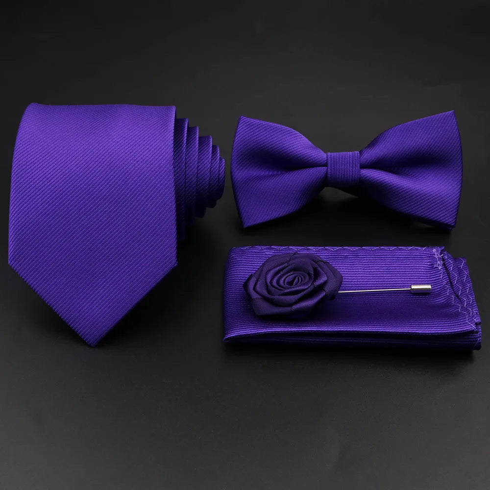 Conjunto Premium de Gravata e Laço para Homem