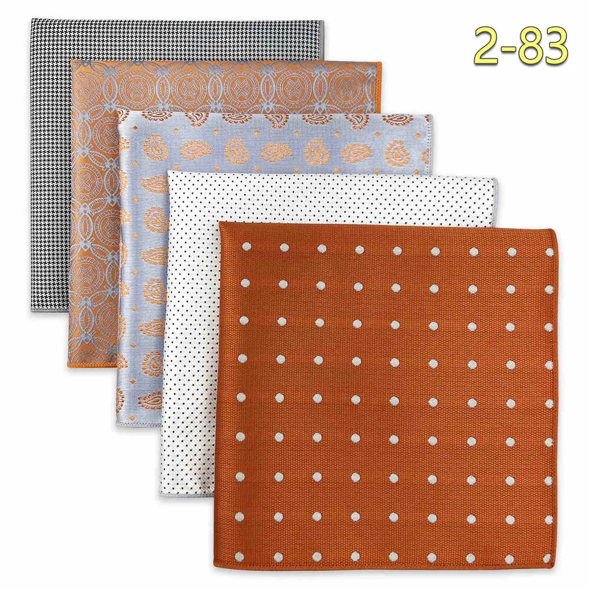 Conjunto de 5 Lenços de Bolso para Homem