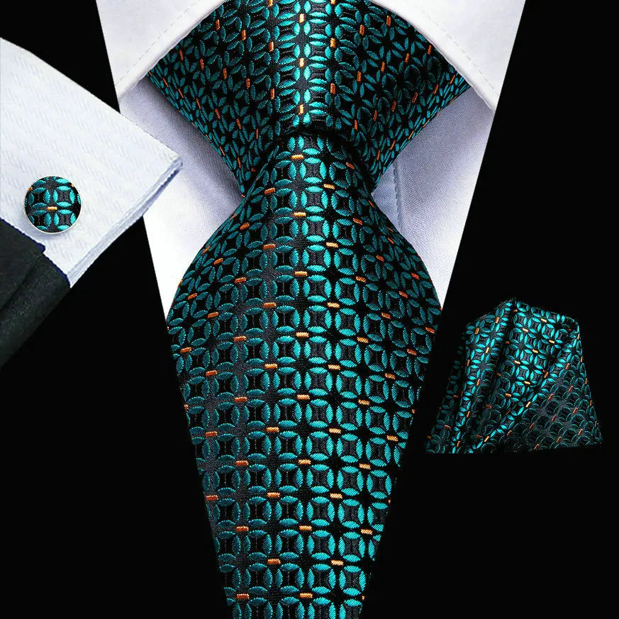 Conjunto Premium de Gravata Verde para Homem