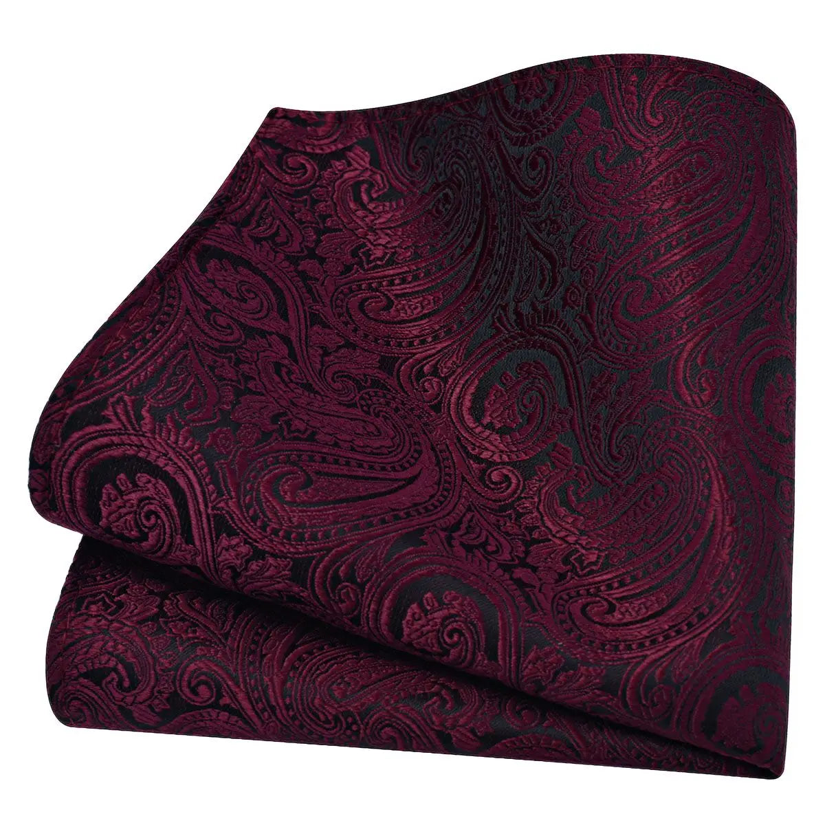 Lenço de Bolso Paisley em Seda