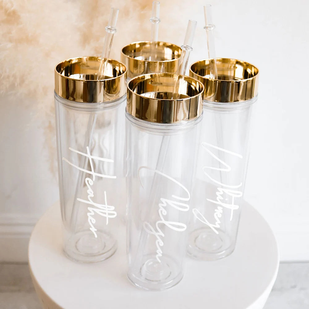 Copos Personalizados com Palhinha para Despedida de Solteira — 16 oz