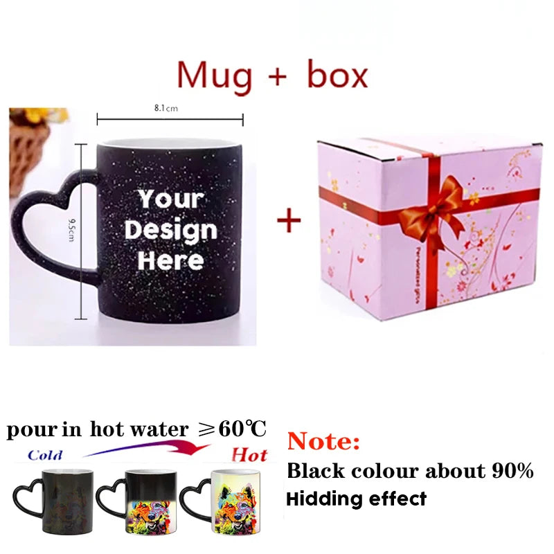 Caneca Mágica Personalizada que Muda de Cor