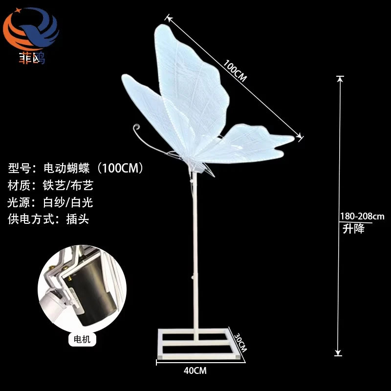 Borboleta Decorativa com Luz LED – Estrutura para Casamentos e Eventos