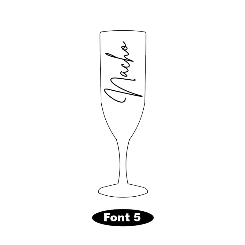 Taças de Champanhe Brancas Personalizadas para Casamento