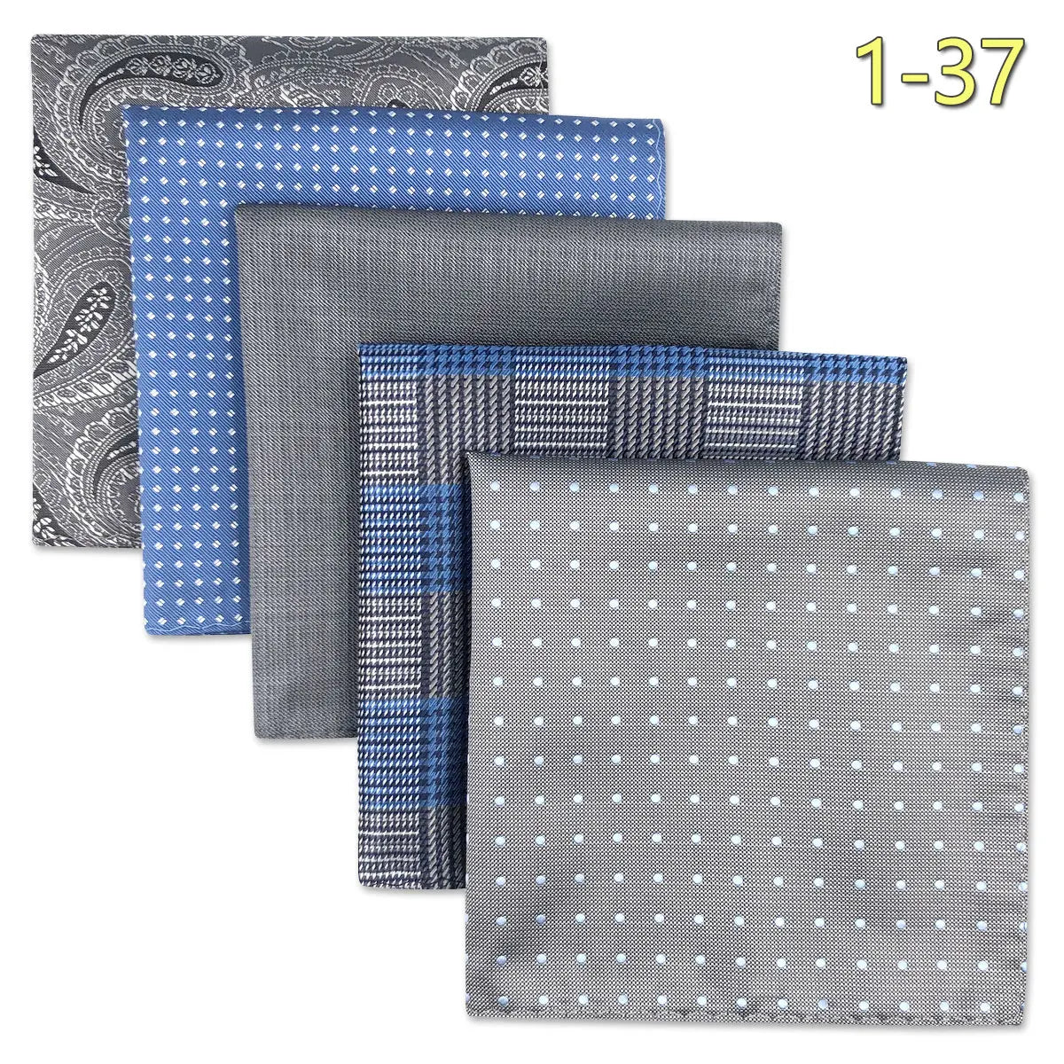 Conjunto de 5 Lenços de Bolso para Homem