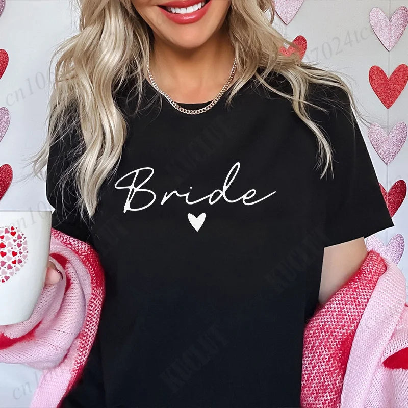 T-Shirt "Team Bride" para Mulher – Despedida de Solteira e Bridal Shower