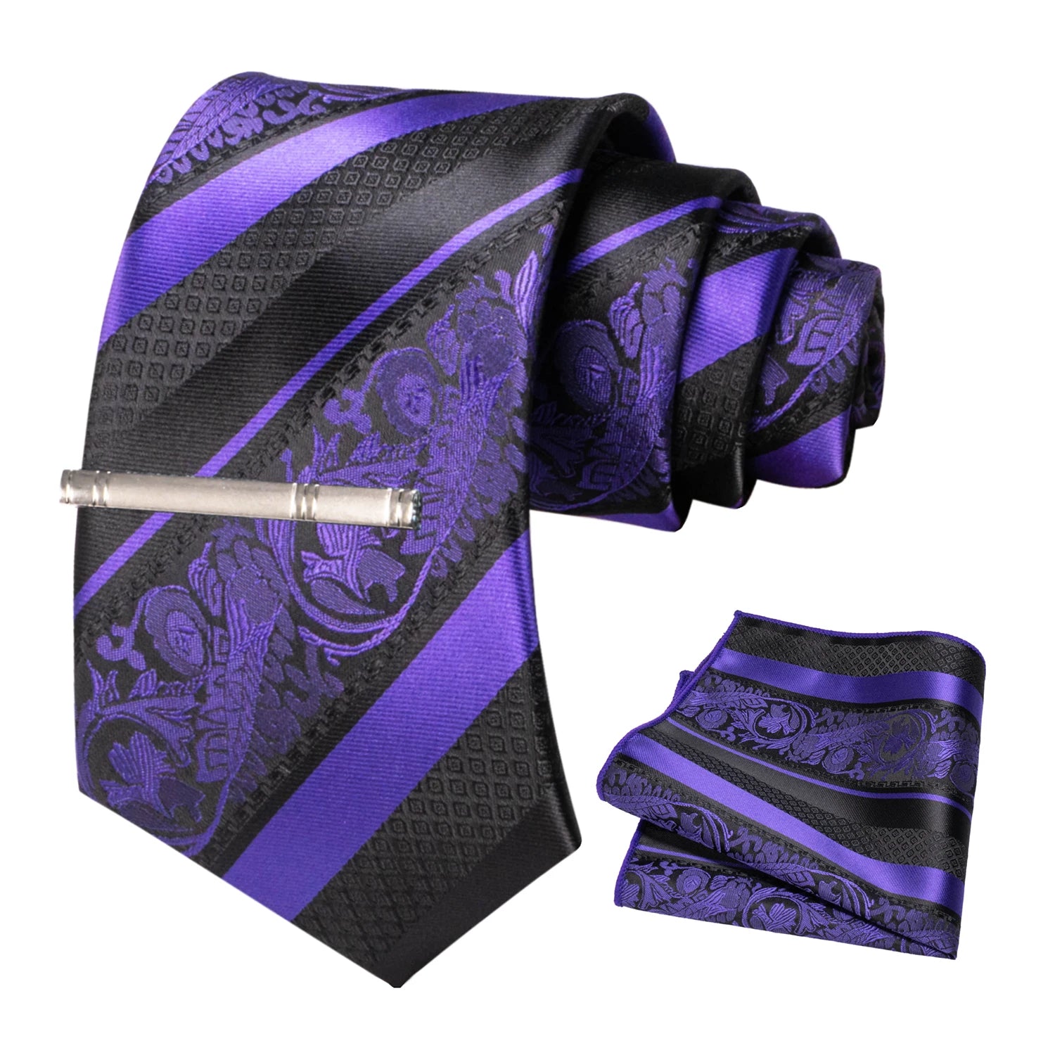 Conjunto de Gravata Floral para Homem