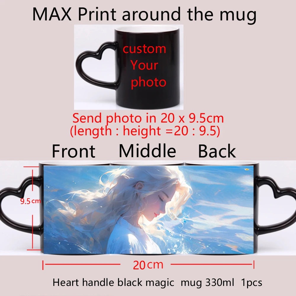 Caneca Mágica Personalizada que Muda de Cor
