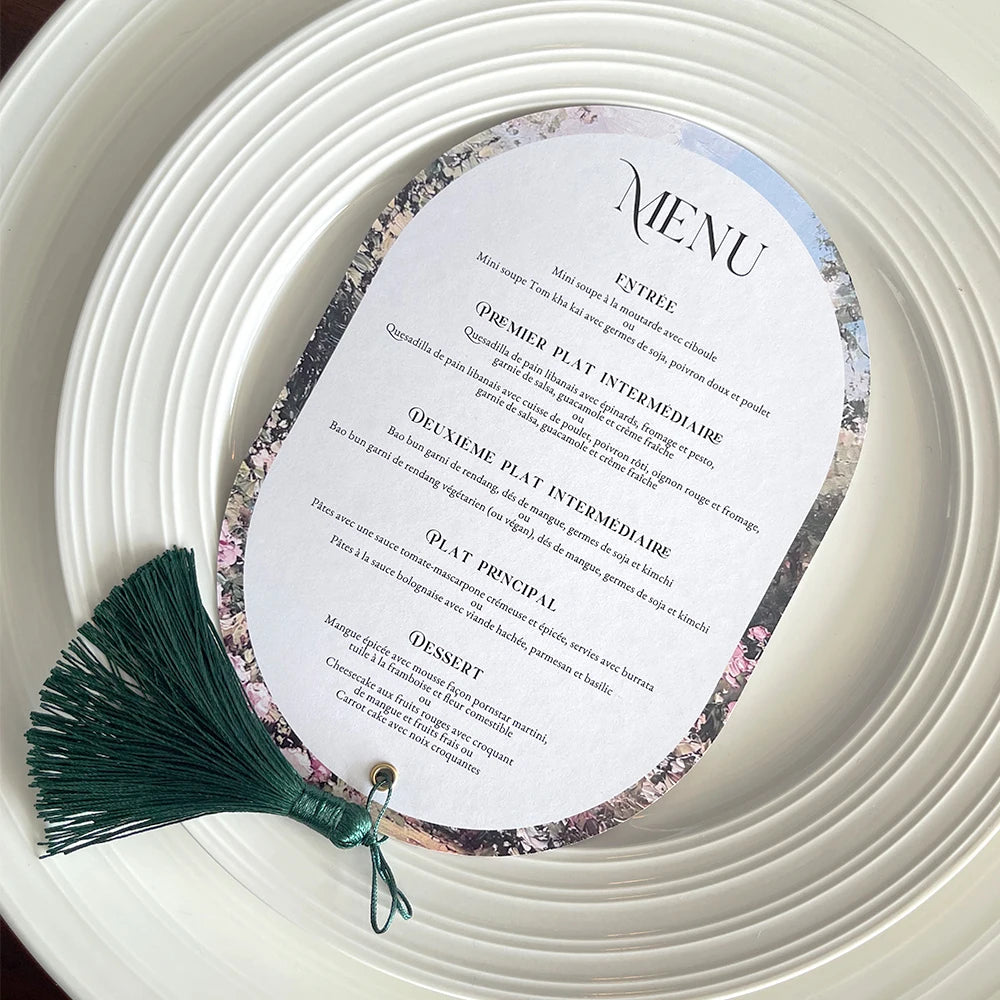 Menus de Casamento Personalizados Premium