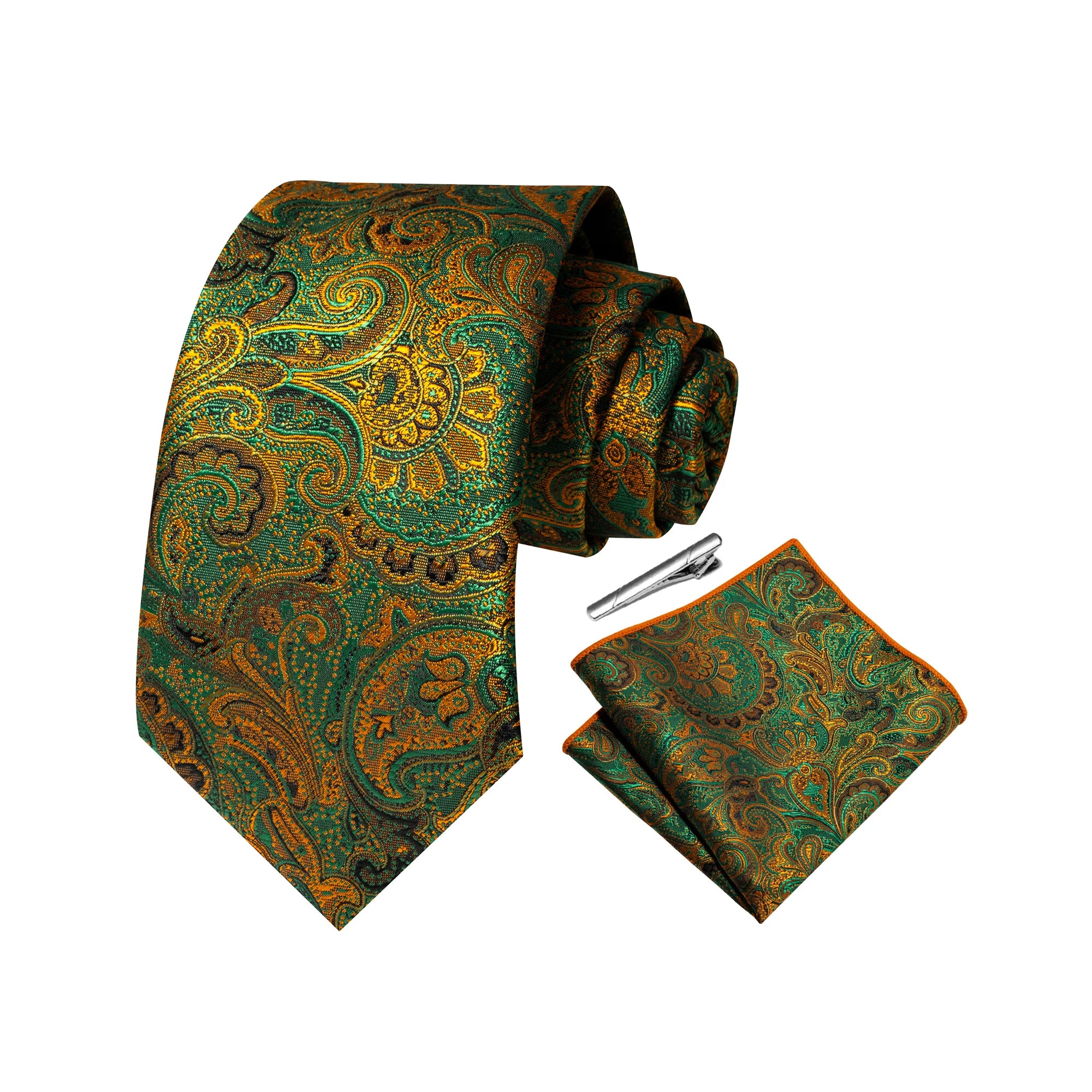 Conjunto de Gravata Paisley Premium