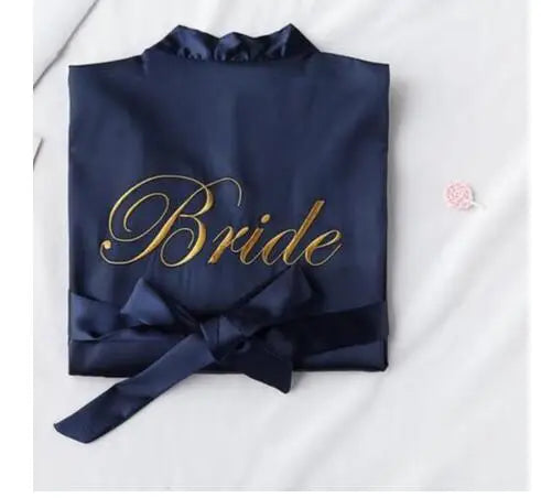 Robe de Cetim para Noiva com Bordado