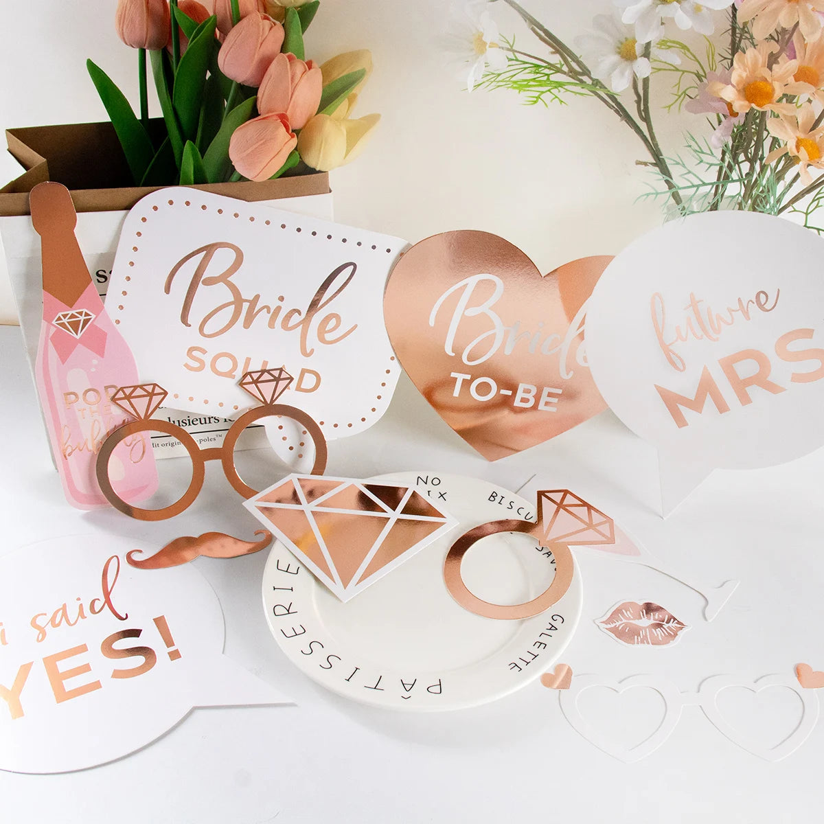 Acessórios Divertidos para Fotografias – Despedida de Solteira e Bridal Shower