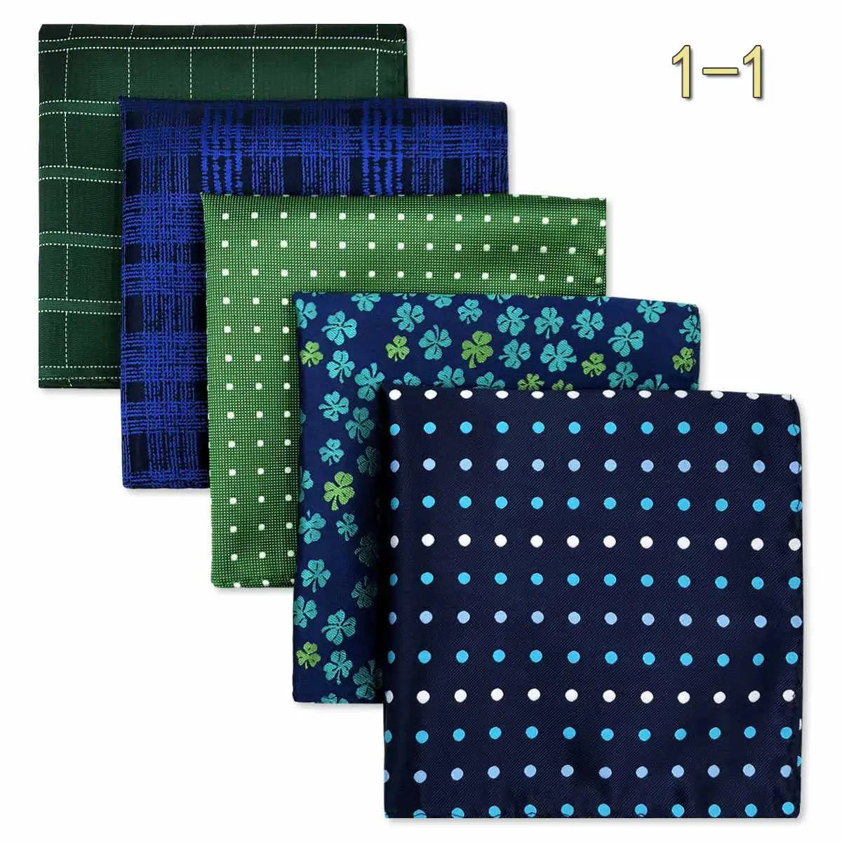 Conjunto de 5 Lenços de Bolso para Homem