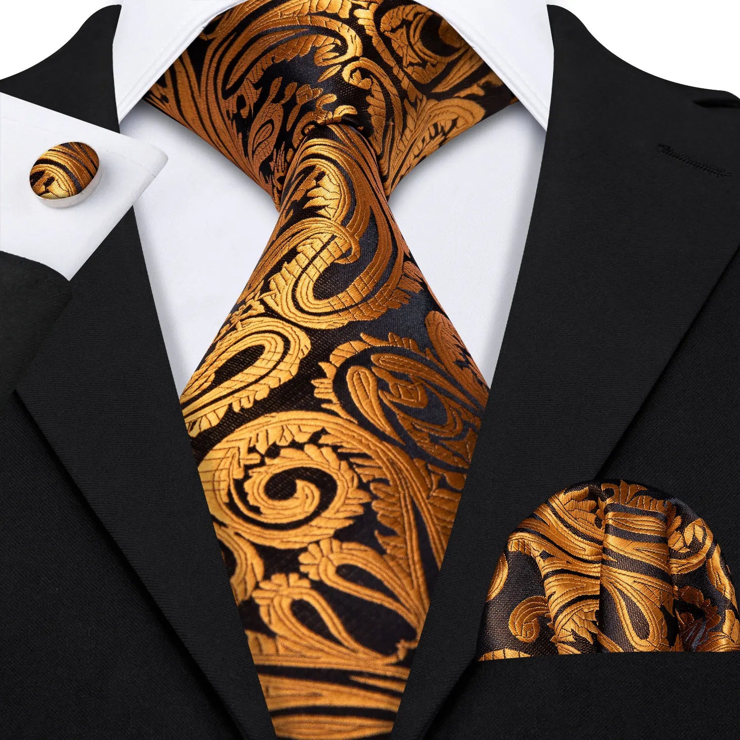 Conjunto de Gravata Jacquard Premium