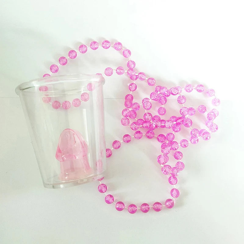 Colar com Copo de Shot "Bride to Be" – Acessório para Despedida de Solteira