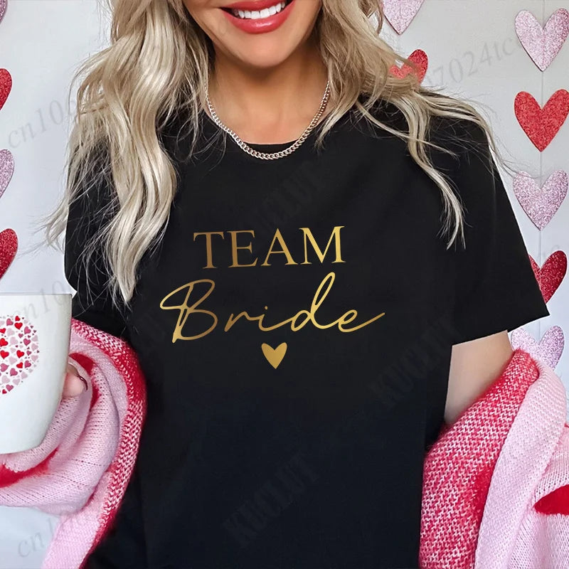 T-Shirt "Team Bride" para Mulher – Despedida de Solteira e Bridal Shower