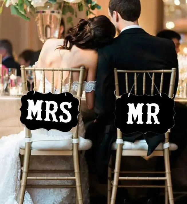 Acessórios de Papel MR & MRS para Fotografias – Conjunto de 2 Peças