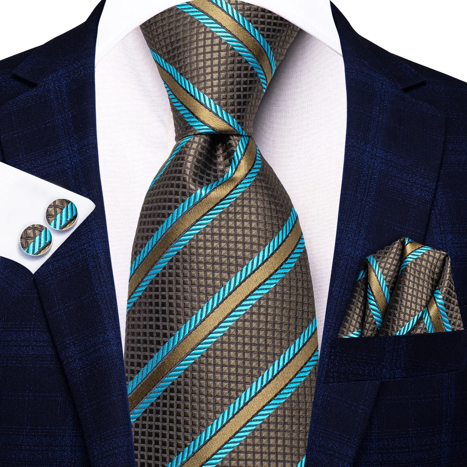 Conjunto Premium de Gravata Verde para Homem