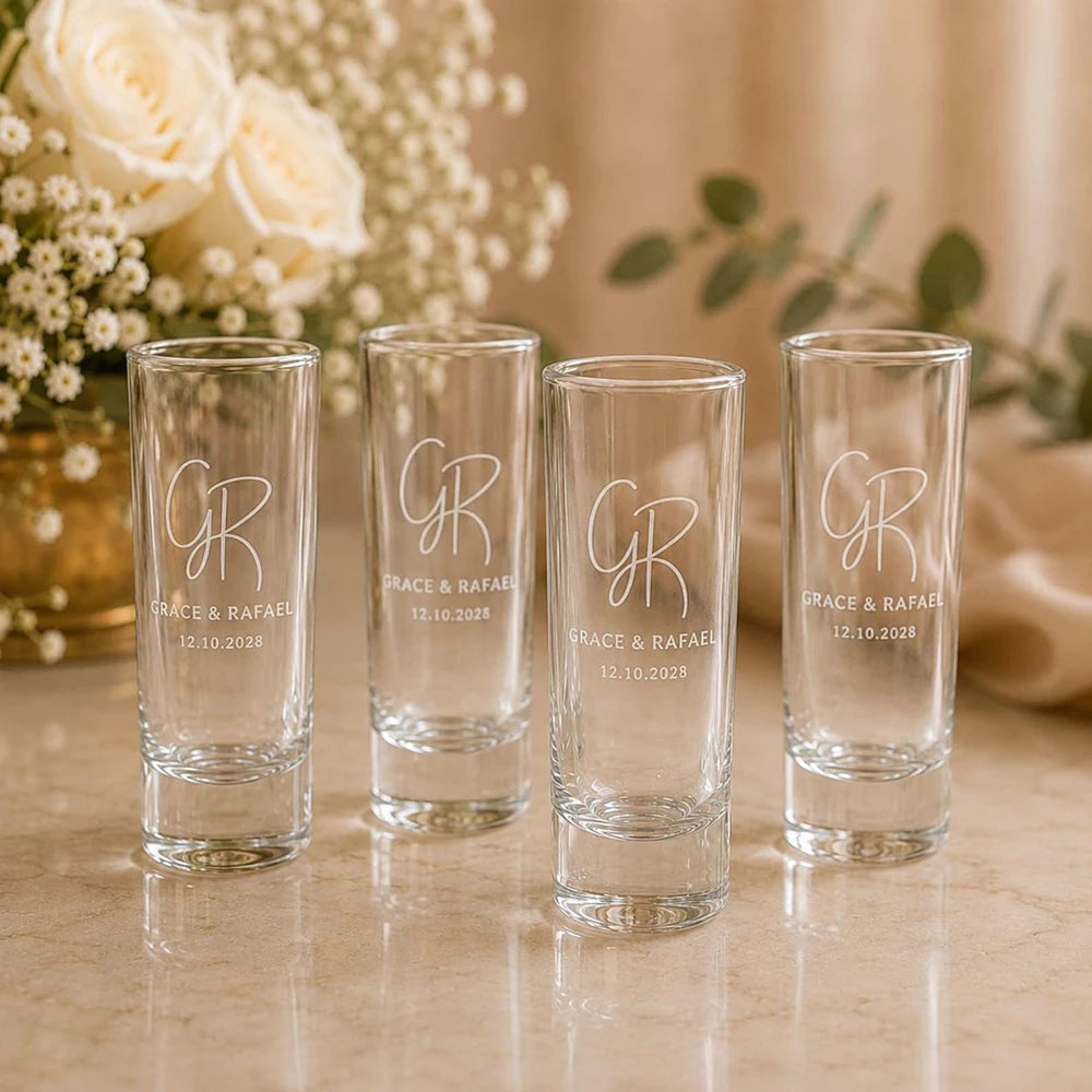 Copos de Shot Personalizados para Casamento