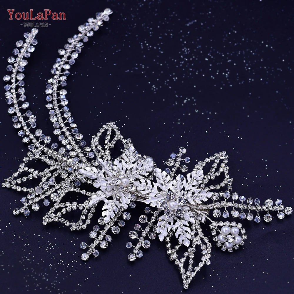 Tiara Lateral de Cristais para Noiva