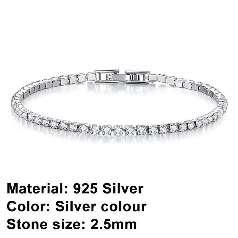 Pulseira em Prata de Lei 925 com Zircónia