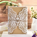 Convites de Casamento com Glitter e Fita – Pack de 10 | Elegância que Brilha
