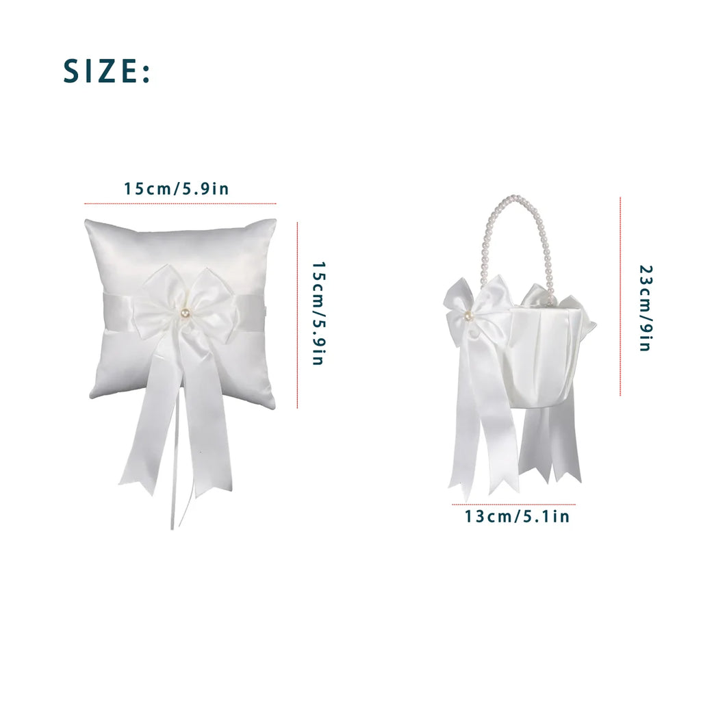 Conjunto para Menina das Flores e Porta-Alianças