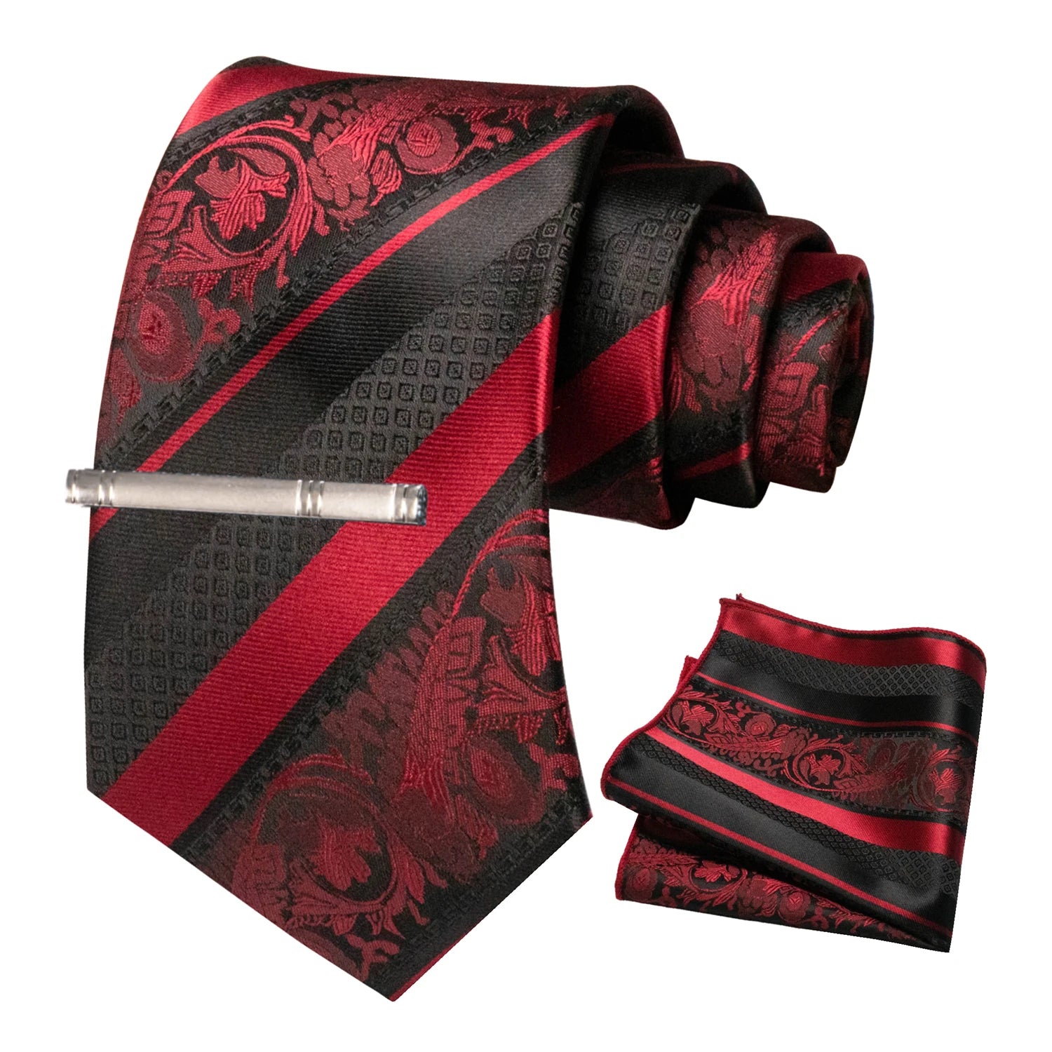 Conjunto de Gravata Floral para Homem