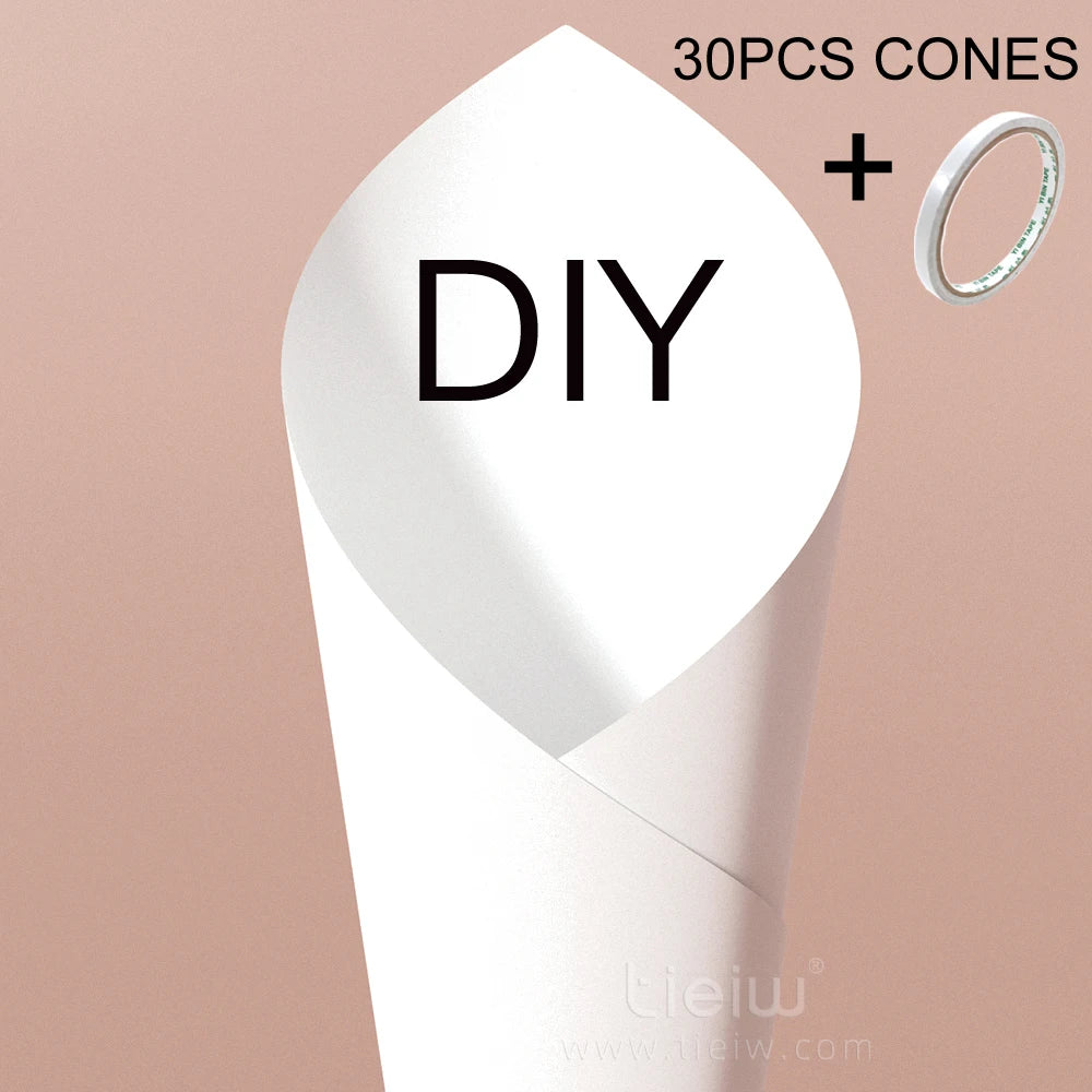 Cones para Confettis Personalizados – Papel Elegante para Casamento