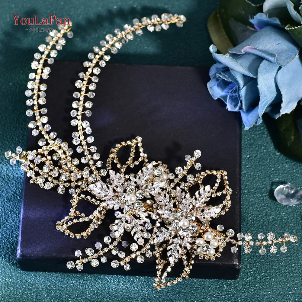 Tiara Lateral de Cristais para Noiva