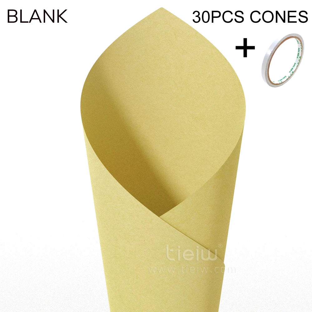 Cones para Confettis Personalizados – Papel Elegante para Casamento