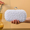 Clutch Luxo Bordada com Pérolas