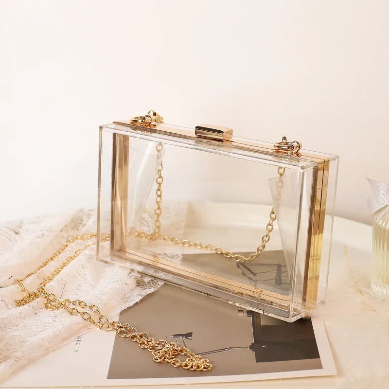 Clutch Acrílica Transparente