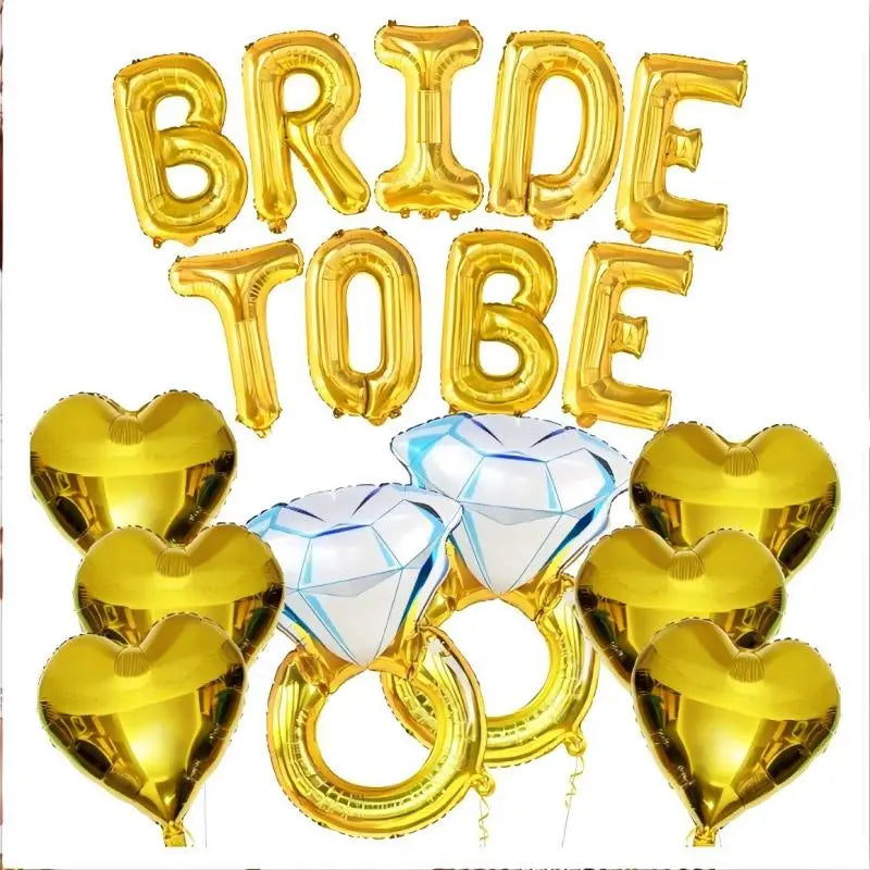 Kit de Decoração "Bride to Be" Rose Gold – Balões e Decoração para Despedida de Solteira