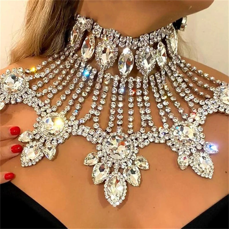Colar Choker de Cristais para Noiva