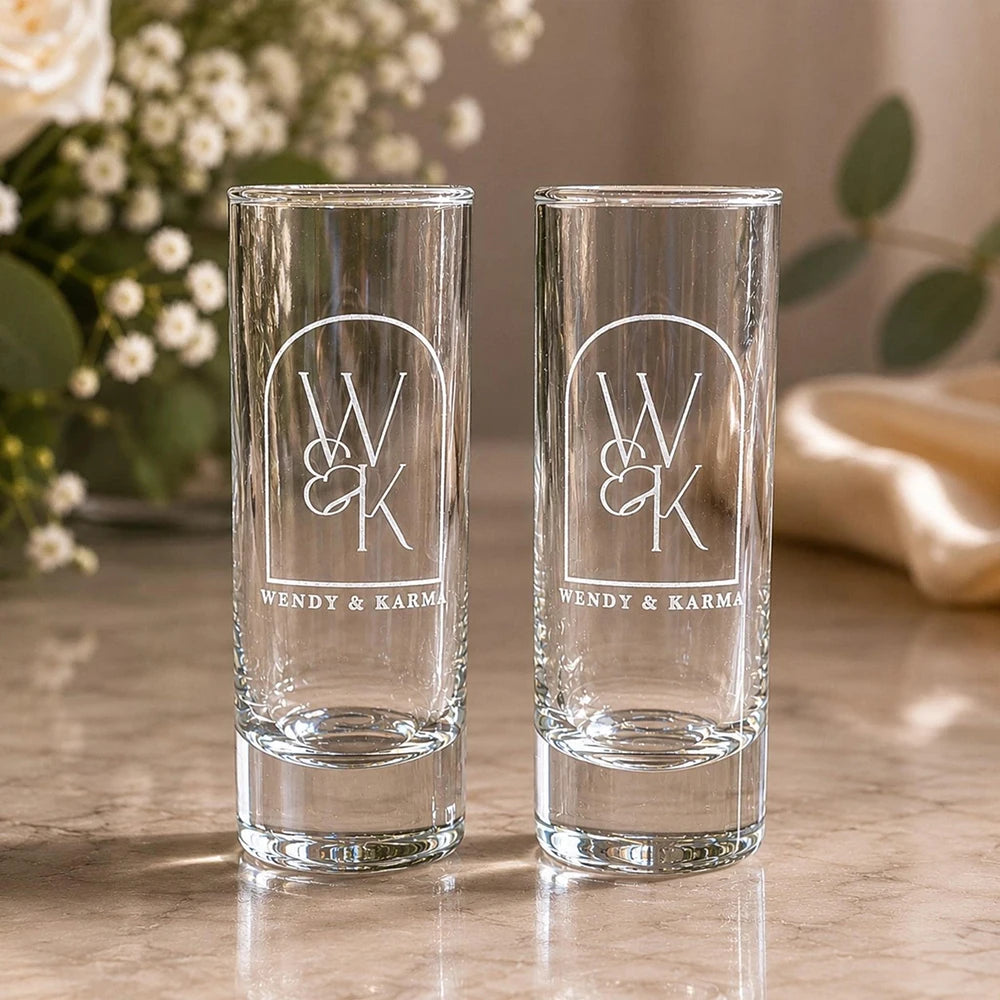 Copos de Shot Personalizados para Casamento