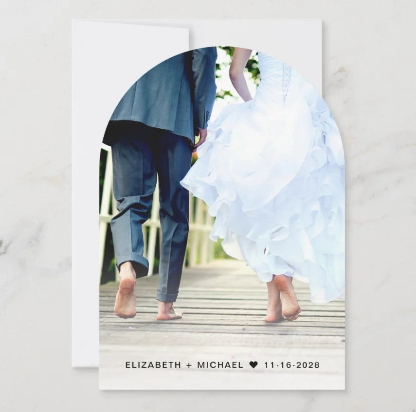 Convite de Casamento em Arco Personalizado