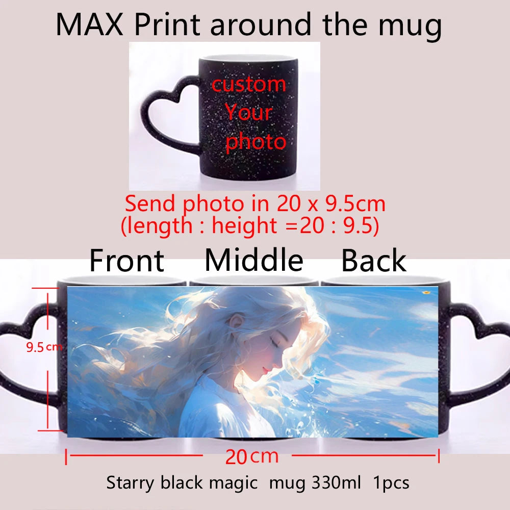 Caneca Mágica Personalizada que Muda de Cor