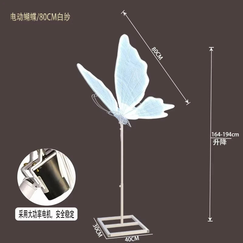 Borboleta Decorativa com Luz LED – Estrutura para Casamentos e Eventos