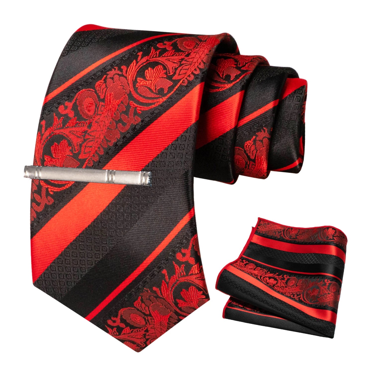 Conjunto de Gravata Floral para Homem