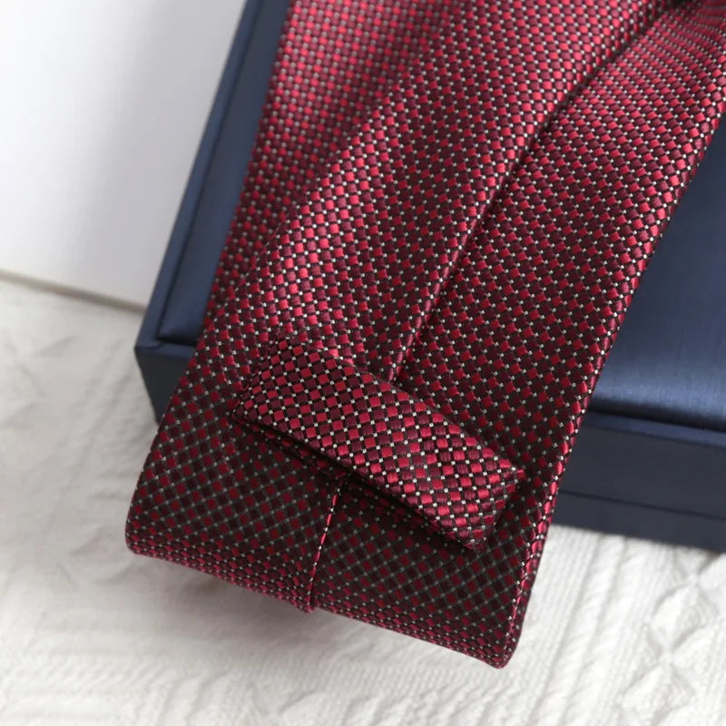 Gravata Jacquard Premium Bordeaux