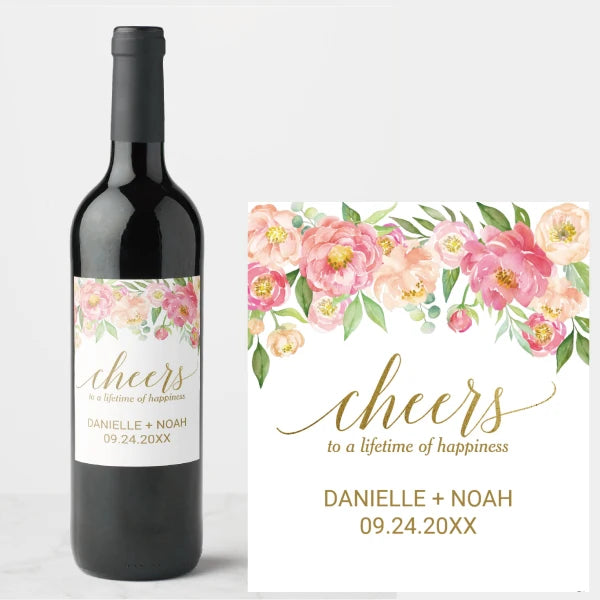 Etiquetas Personalizadas para Garrafas de Vinho — Kit com 30 Unidades