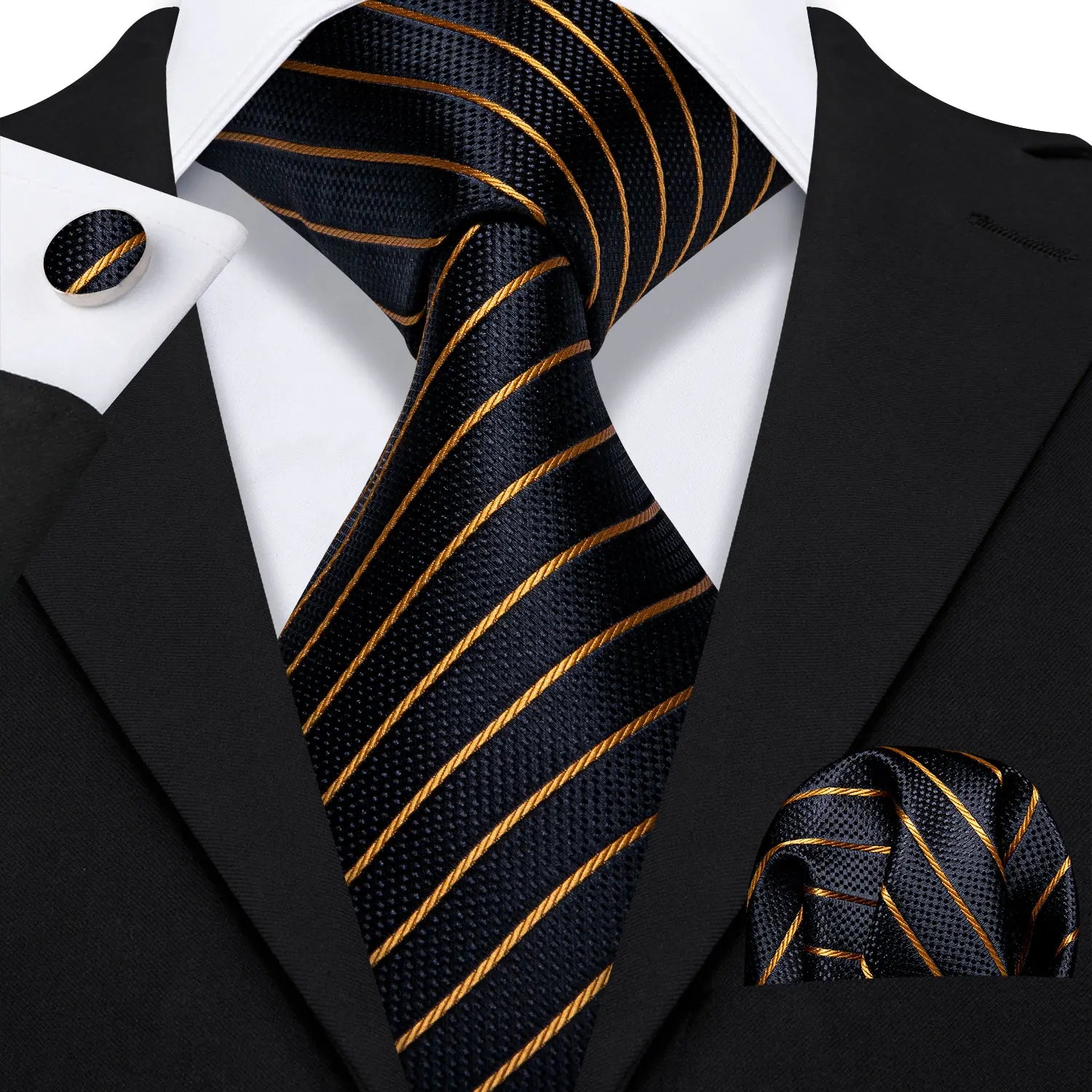 Conjunto de Gravata Jacquard Premium