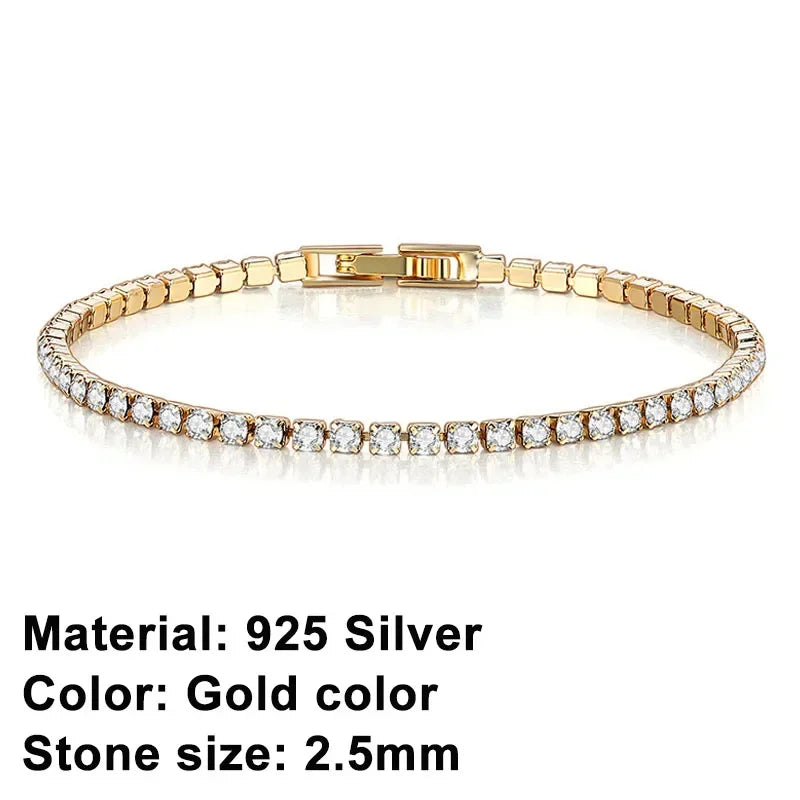 Pulseira em Prata de Lei 925 com Zircónia