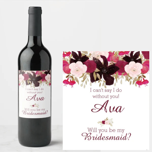Etiquetas Personalizadas para Garrafas de Vinho — Kit com 30 Unidades