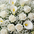 Bouquet Artificial de Rosas e Copos-de-Leite – 38 Flores para Decoração