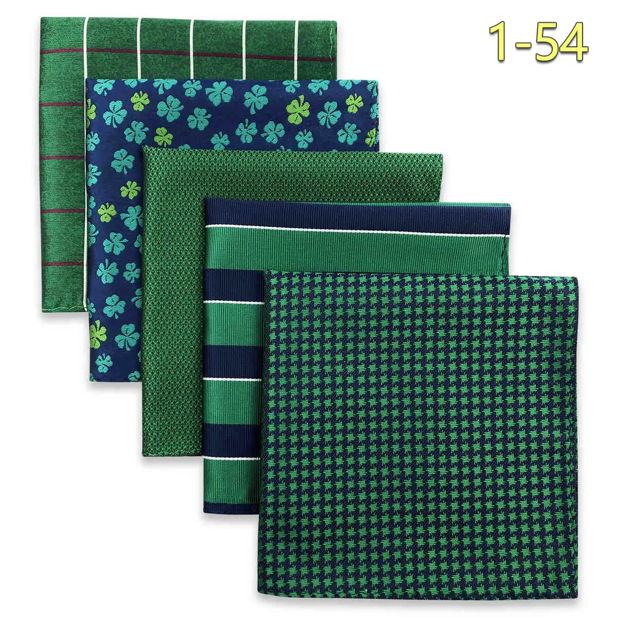 Conjunto de 5 Lenços de Bolso para Homem