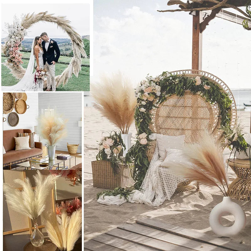Erva-das-Pampas Artificial 97 cm – Decoração Boho para Casamentos e Interiores