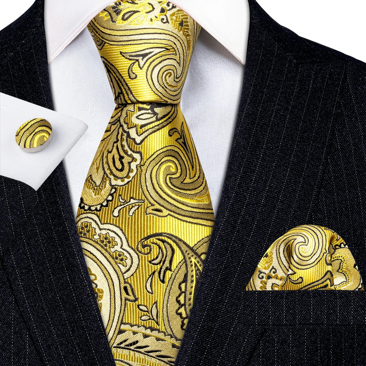 Conjunto de Gravata Jacquard Premium