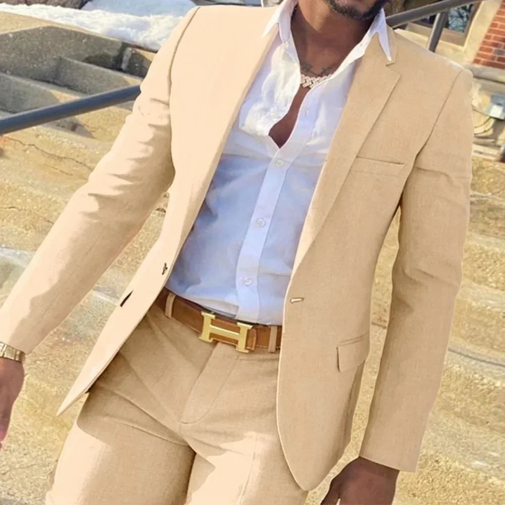 Fato Masculino Slim Fit Formal